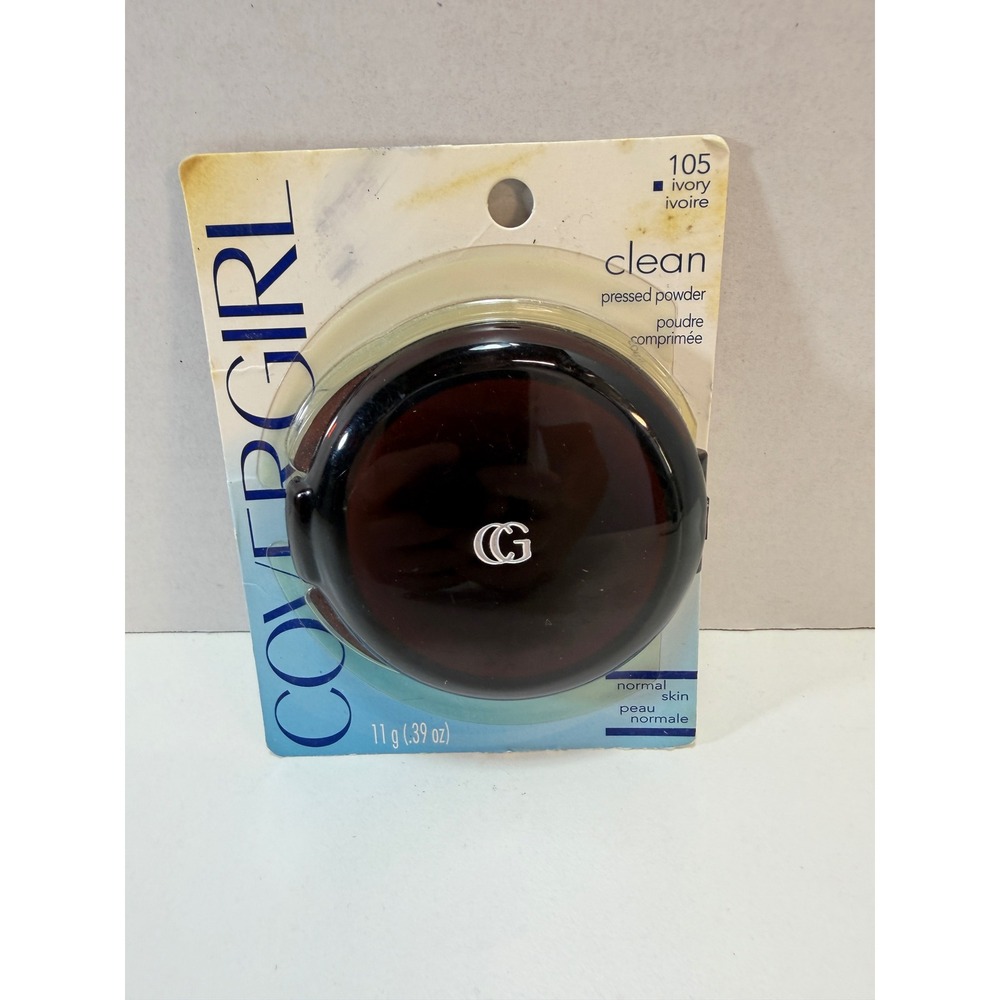 CoverGirl Clean Pressed Powder Women 11g Ivory 105 Vintage Normal Skin NEW
